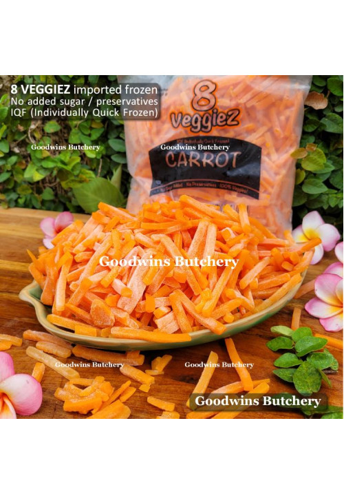Vegetable frozen 8-Veggiez CARROT JULIENNE 500g IQF